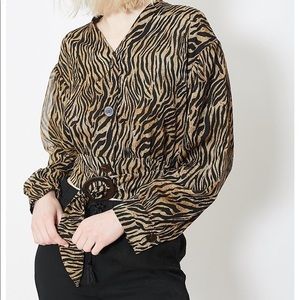 Nanushka Tiger Print Top